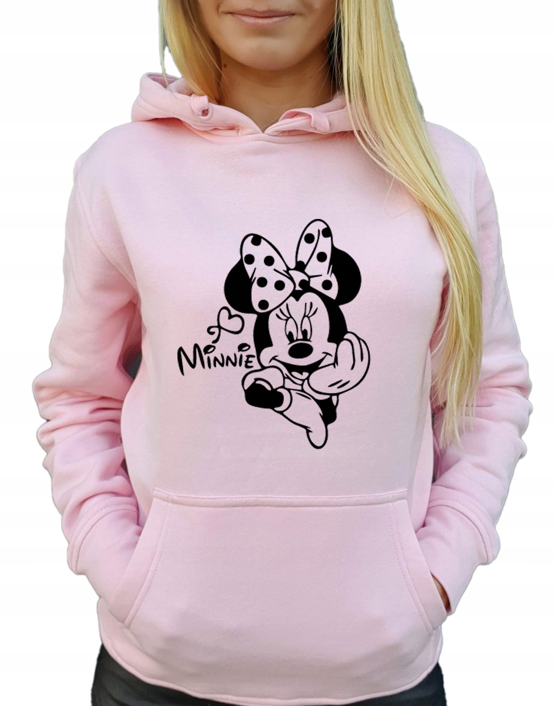 

Bluza damska Myszka Minnie Miki nadruk różowa L