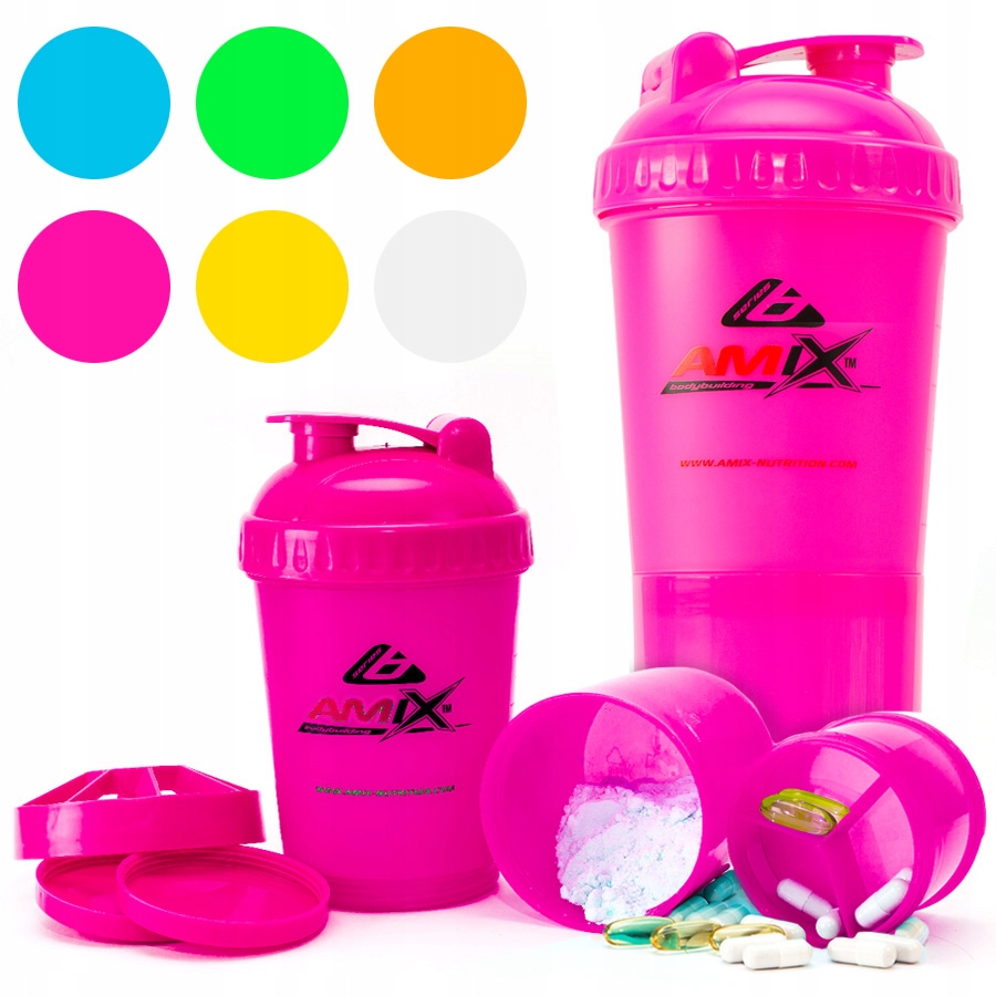 

Amix Shaker Smart 600ml Żółty, Składany Bpa Free