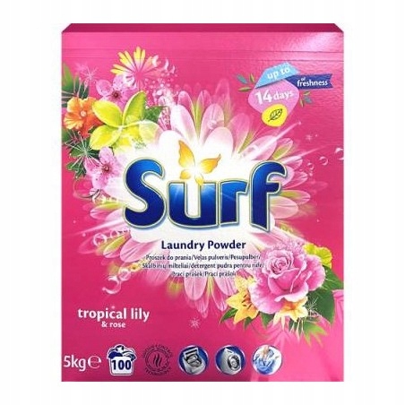 Levně Surf prací prášek 5kg Tropikal Lilly 100p