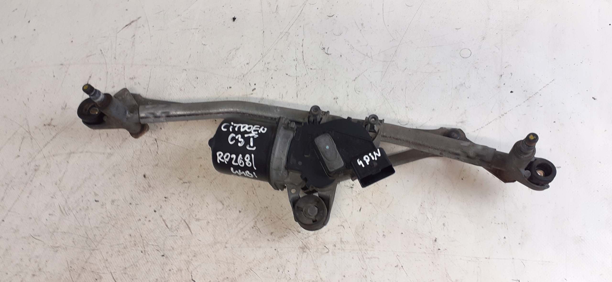 wiper mechanism front Citroen C3 and 4PIN