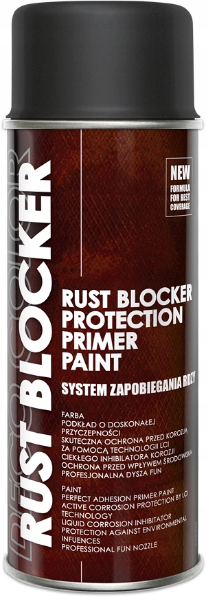 Deco Color Rust Blocker Lakier Ochronny Na Rdzę Ral 9005 Czarny 400 ML