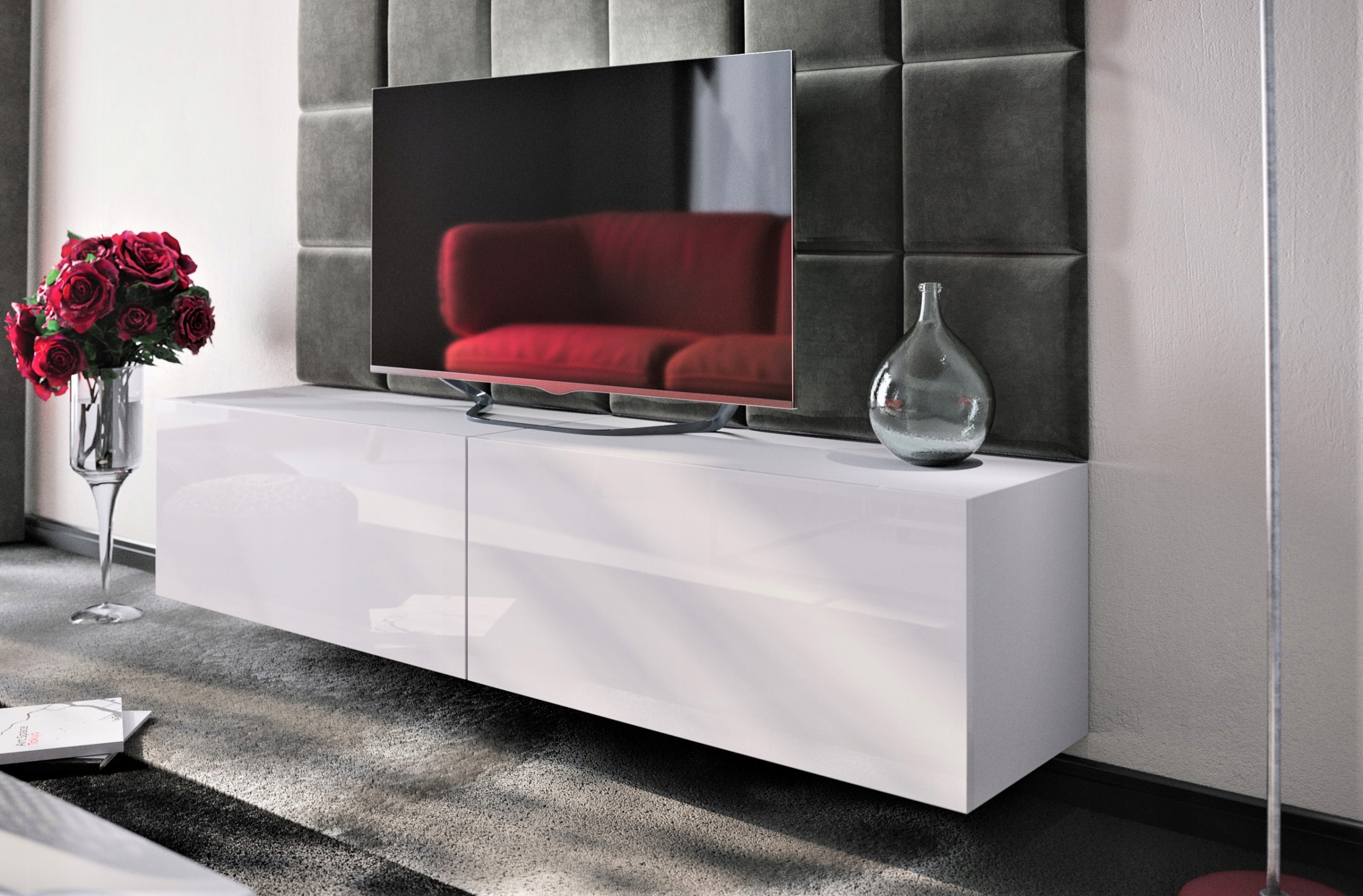 Nábytková Stěna Sada pro obývací pokoj Lesk Rtv FMB12