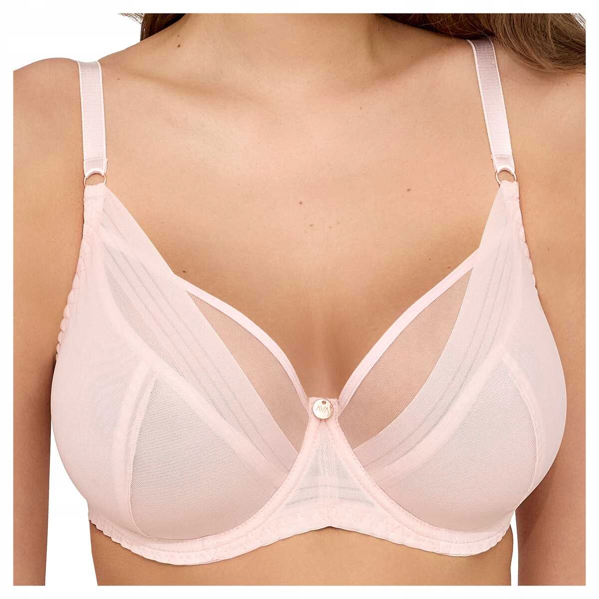 Ava Měkká podprsenka ze síťoviny soft Ritual 2231 růžová 95D