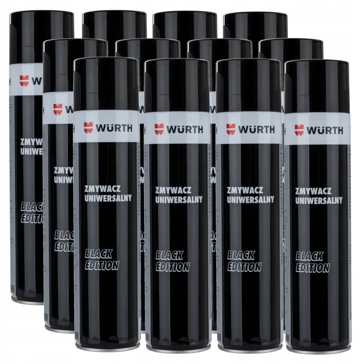 WURTH ZMYWACZ UNIWERSALNY BLACK EDITION 12 SZTUK