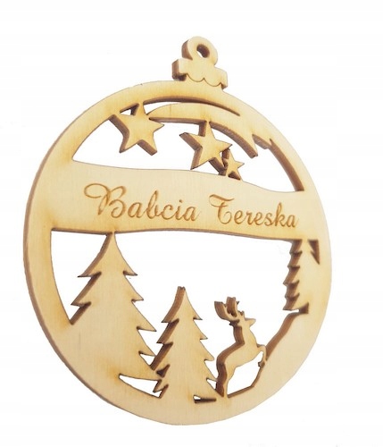 

Bombka Imię Zawieszka Grawer Napis Logo BNG9