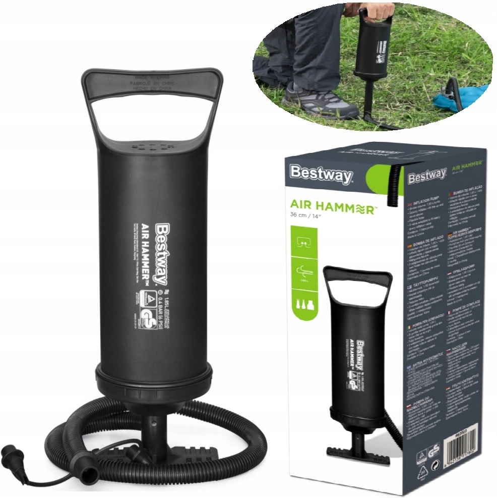 

Pompka Tłokowa 36 CM Materaca Piłki Pontonu 62003