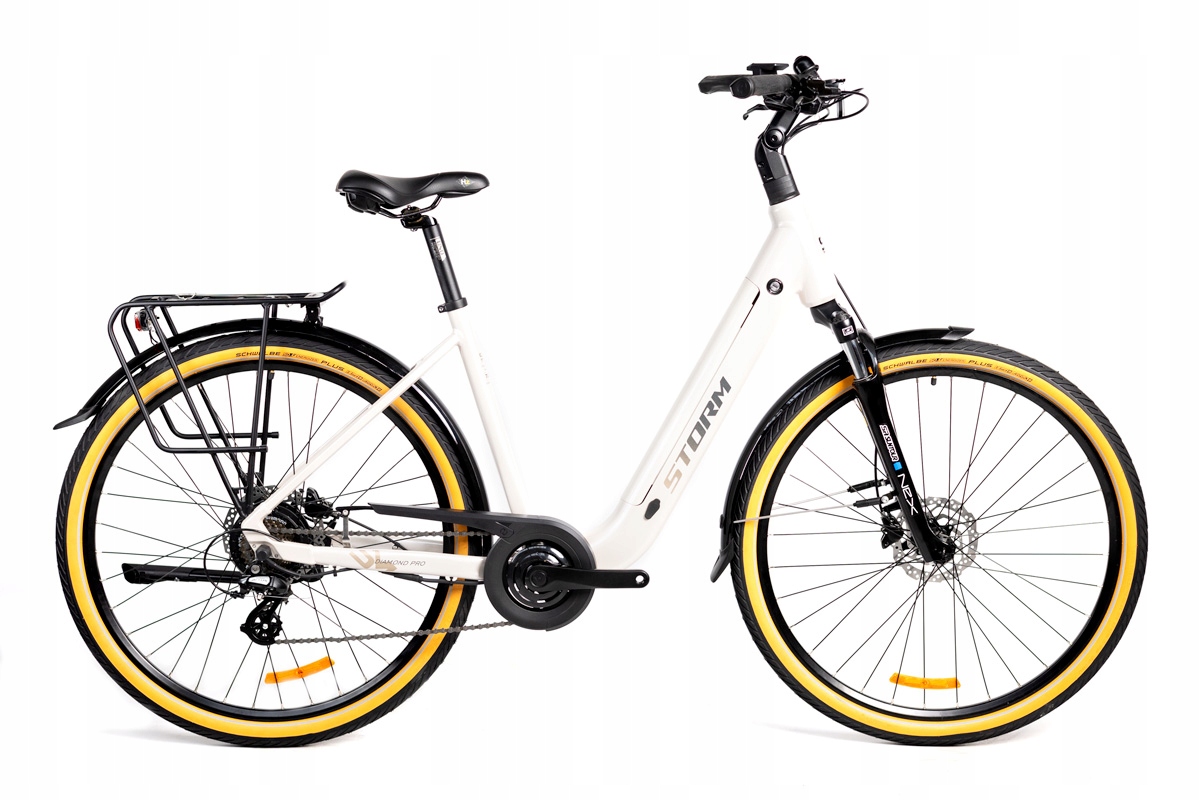 Rower elektryczny Storm E-diamond Pro 28 Lady perła/czarny 17