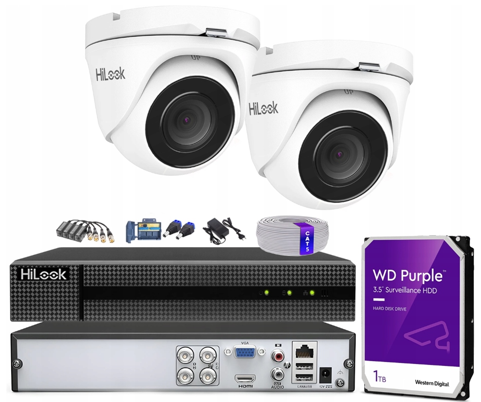 Sada pro monitorování domu 2 kamery 5MPx Venkovní náhled HiLook