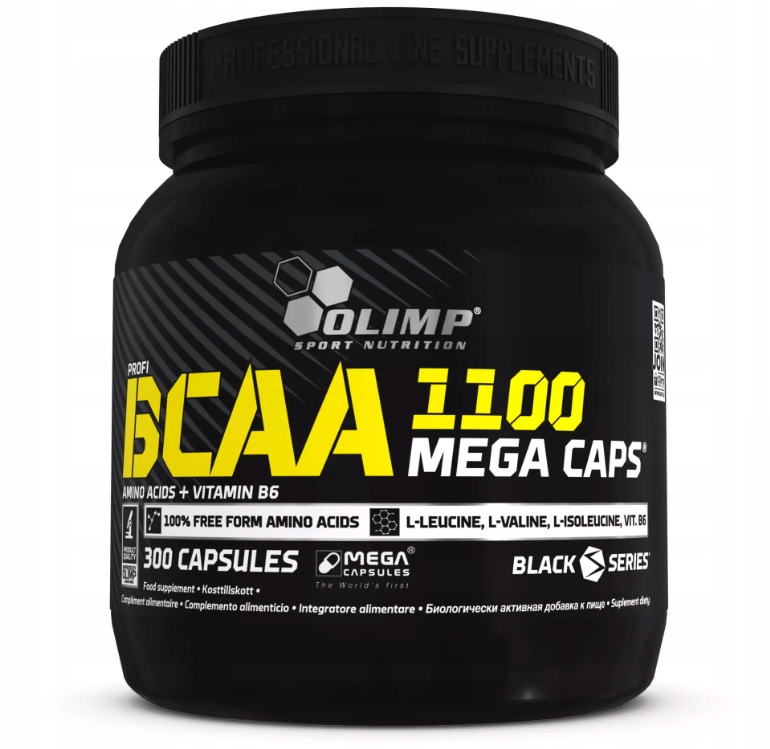 Olimp Bcaa 1100 MegaCaps 300 kapslí Aminokyseliny Bcaa Svalová hmota Regenerace