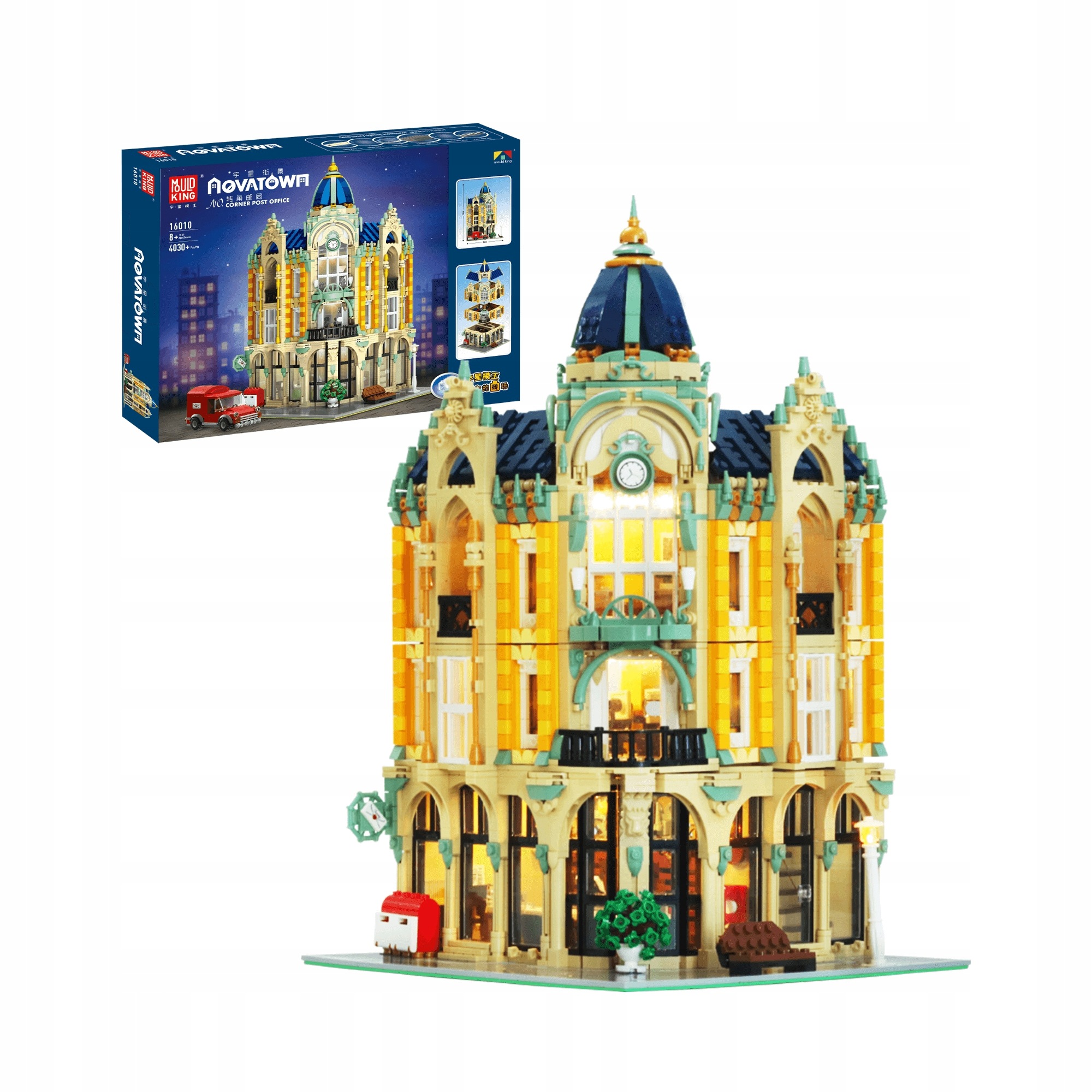 Klocki Konstrukcyjne Budynek Poczty Modularny 4030 El. Mould King 16010