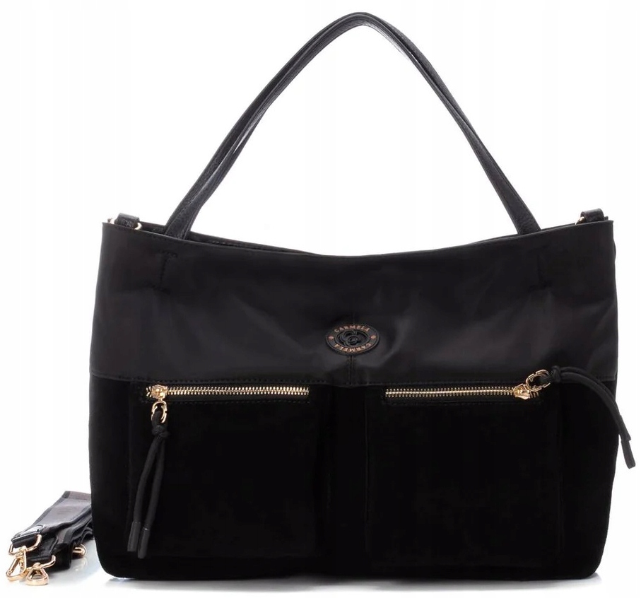 Carmela Dámská Velká Taška Kabelka Shopperka Černá
