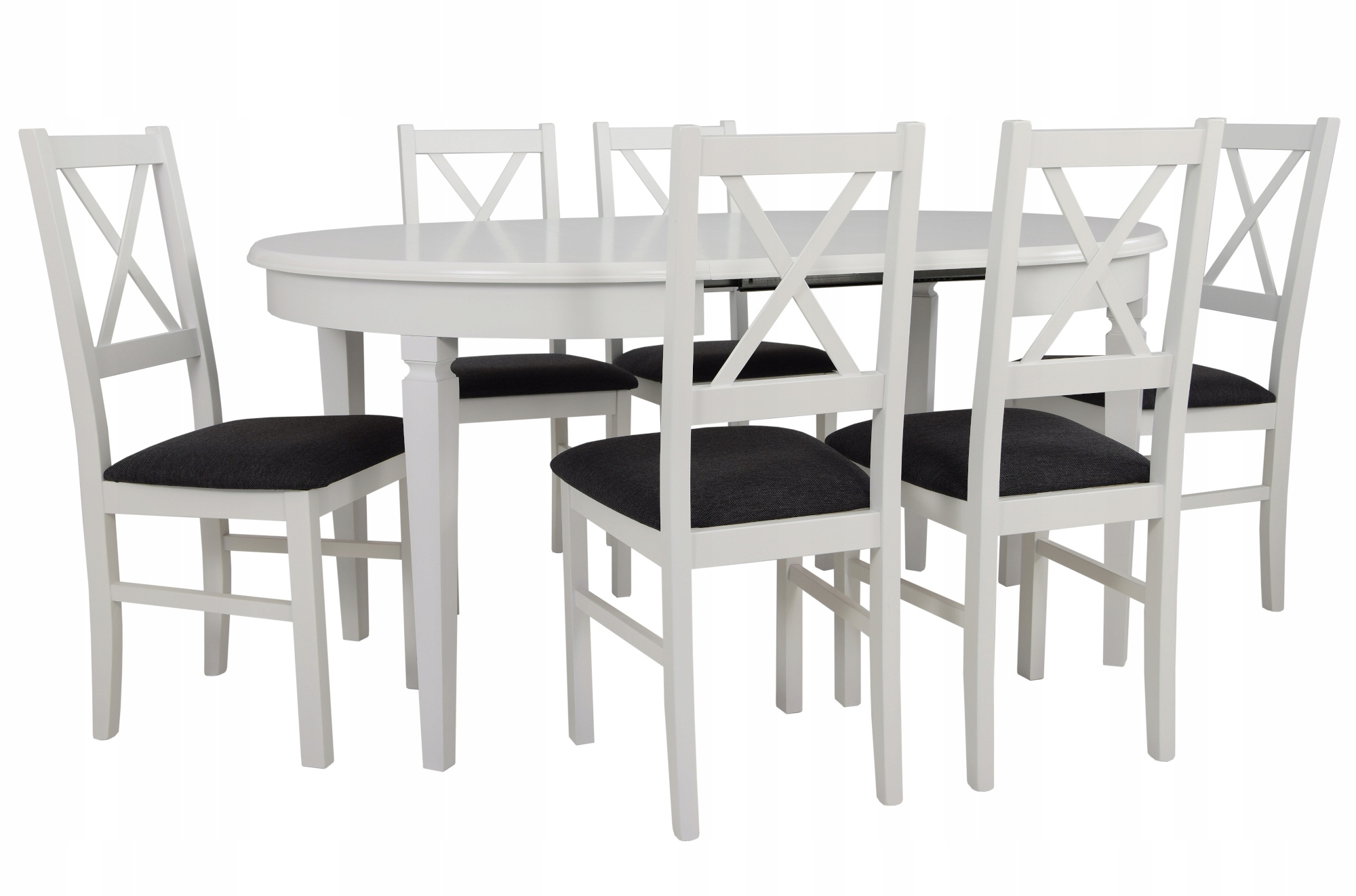 Posuvný stôl do 210 cm + 6 stoličiek, VÝBER z TEXTÍLIE