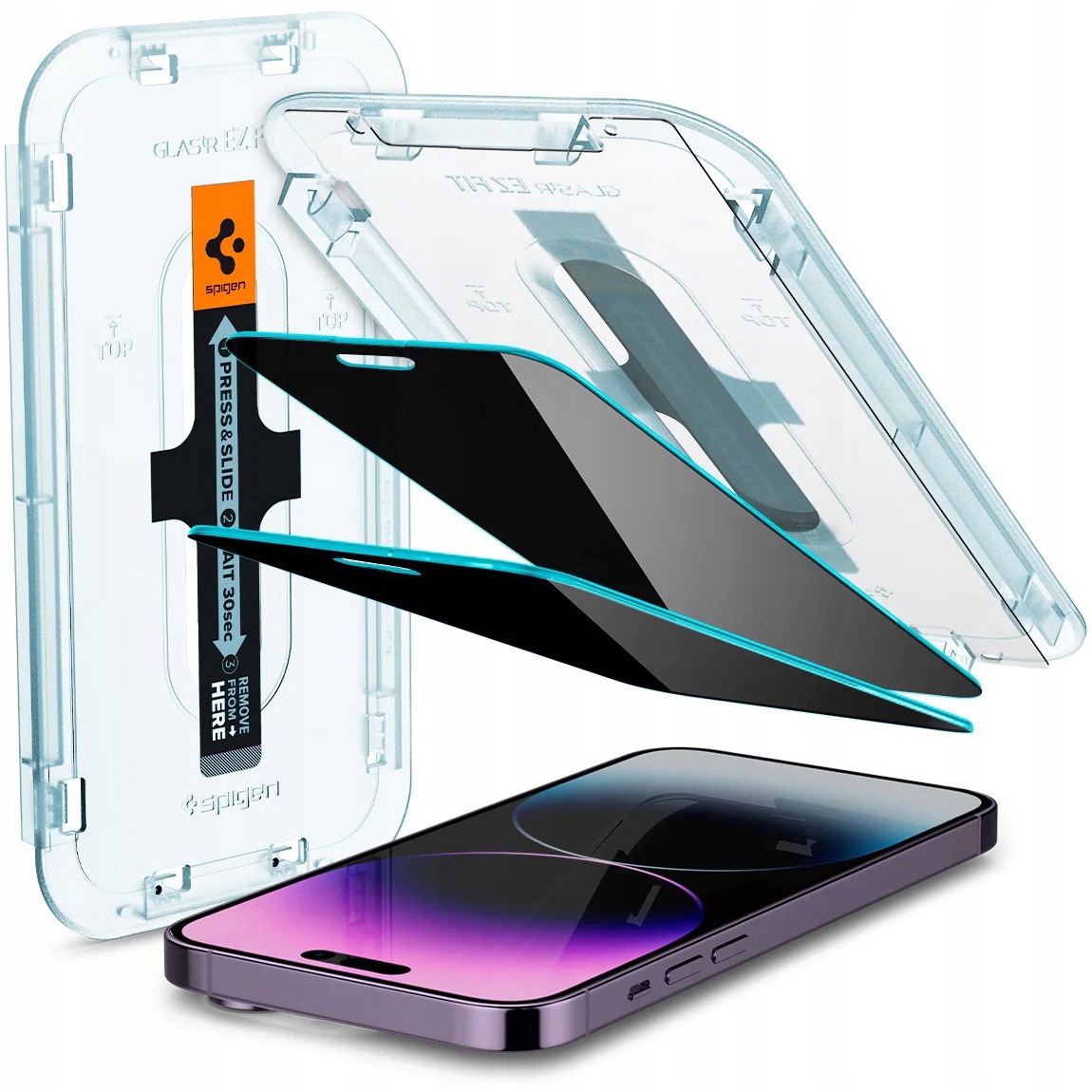 Szkło hartowane do iPhone 14 Pro Max Spigen EZ Fit