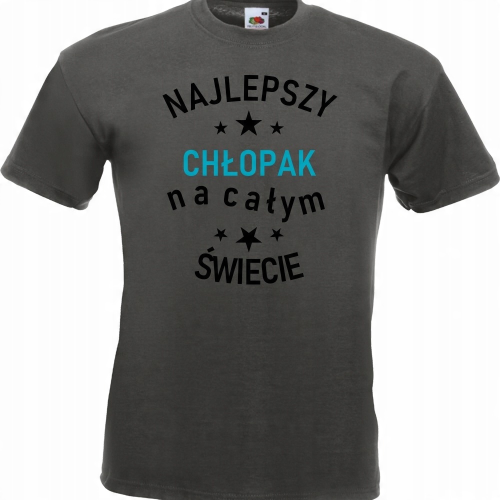 

Koszulka dzień chłopaka najlepszy XXL grafitowa
