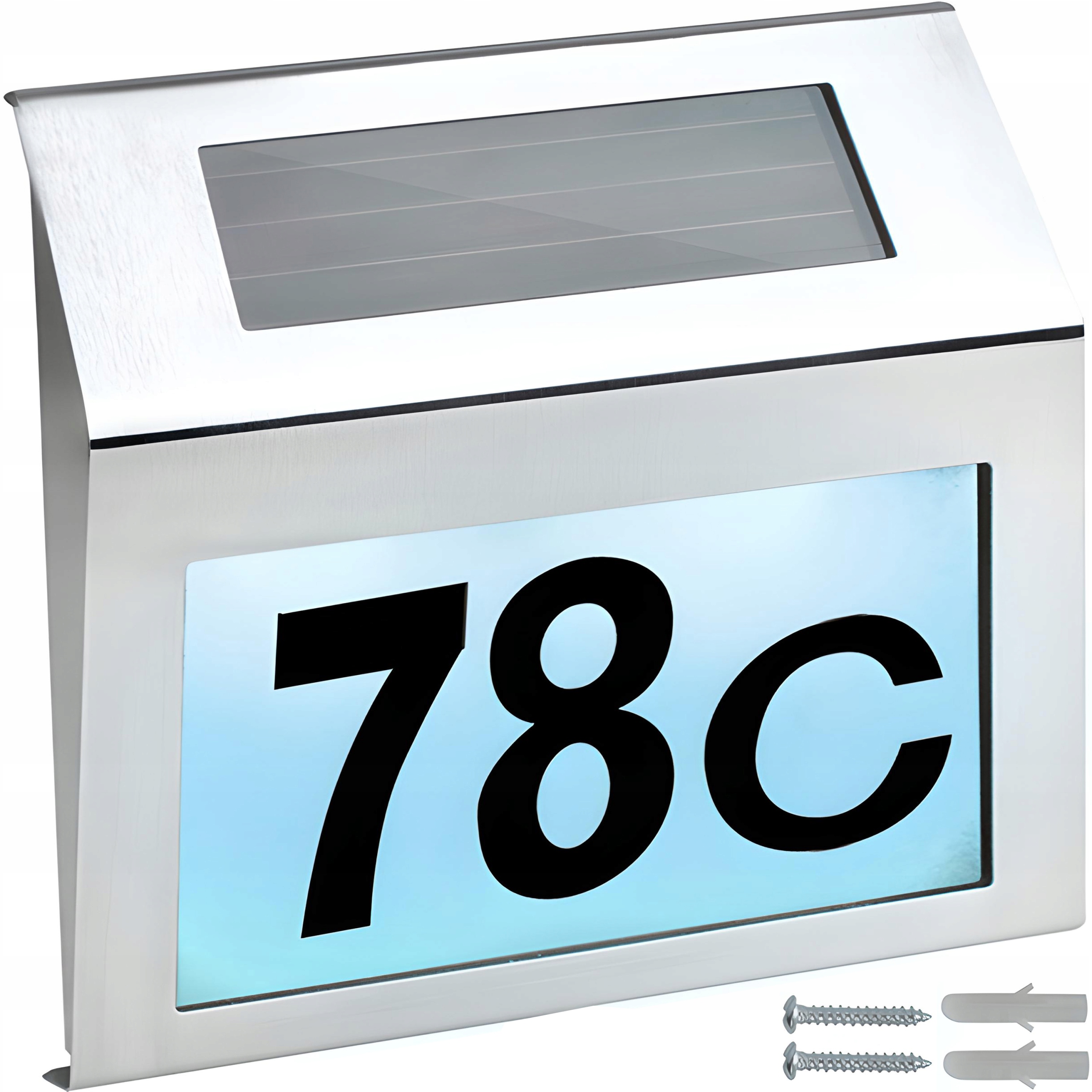 Lampa Solarna Led Podświetlany Numer Domu