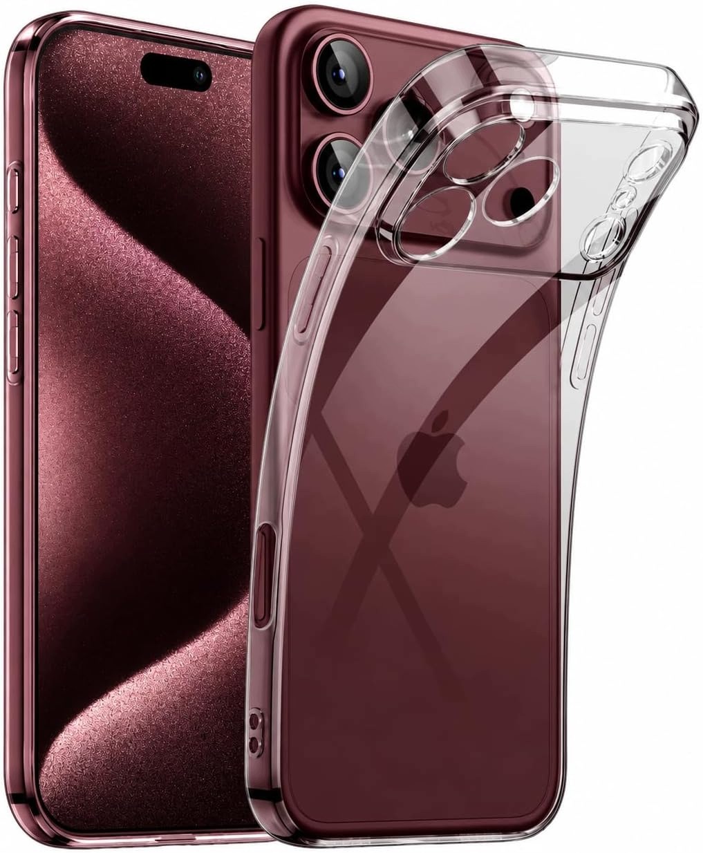 Etui Wzmacniane 2MM do iPhone 18 Pro iPhone 17 Pro Clear Case Szkło 9H