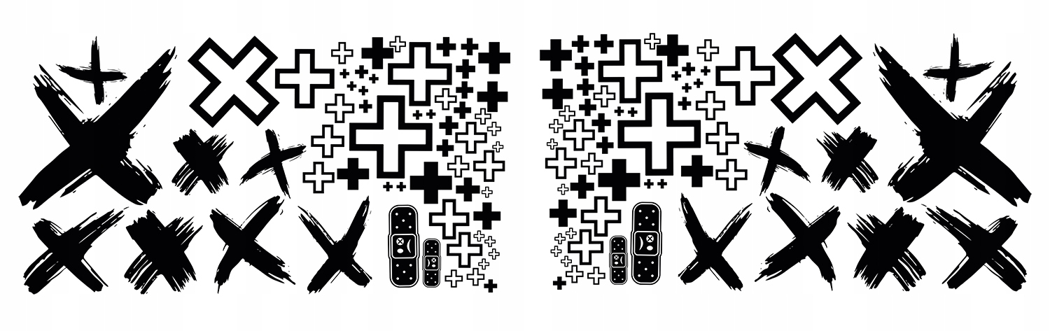 NAKLEJKI na Auto MOTYW PLUSY PLASTRY 94x360cm Producent code MG1145