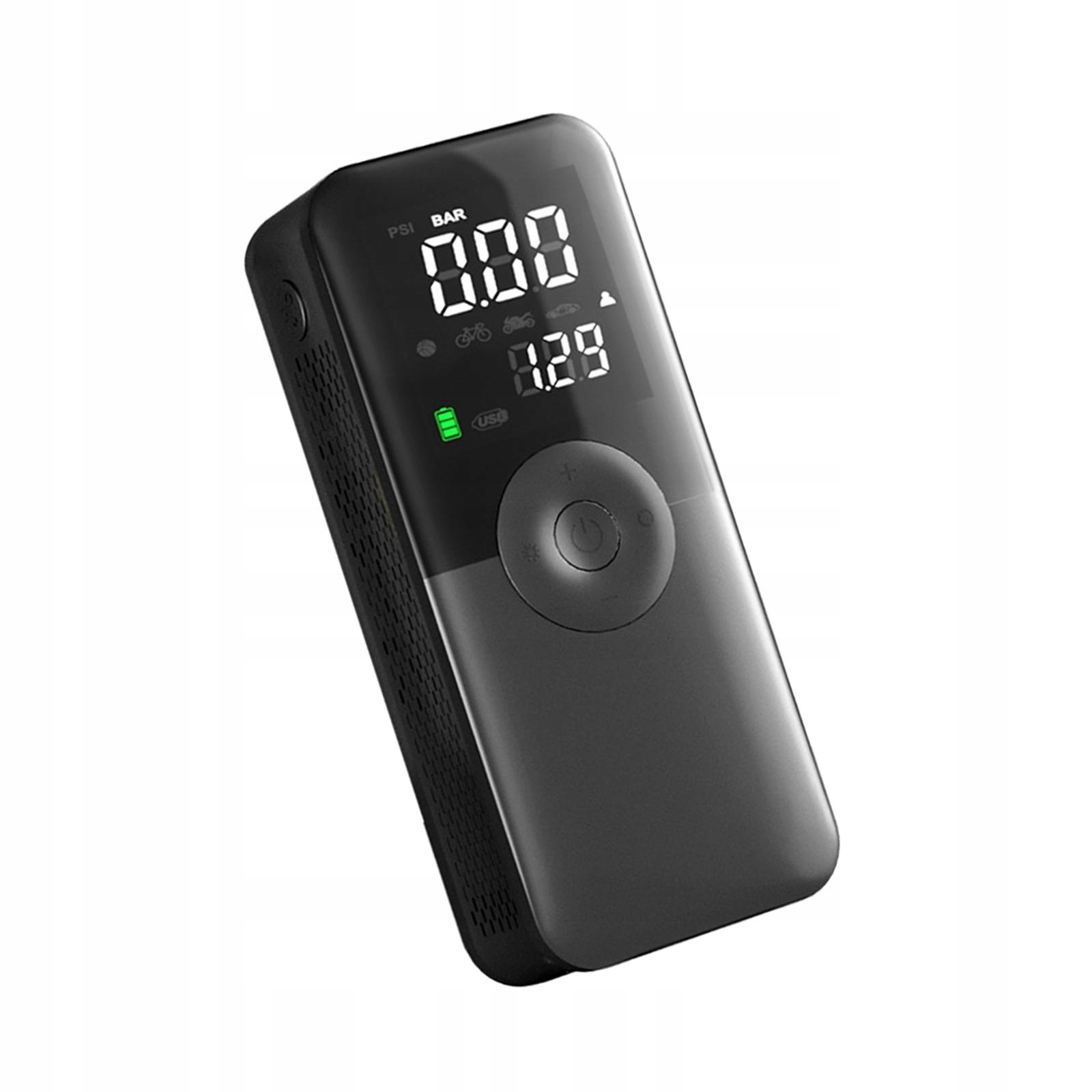 Minikompresor do opon z akumulatorem do