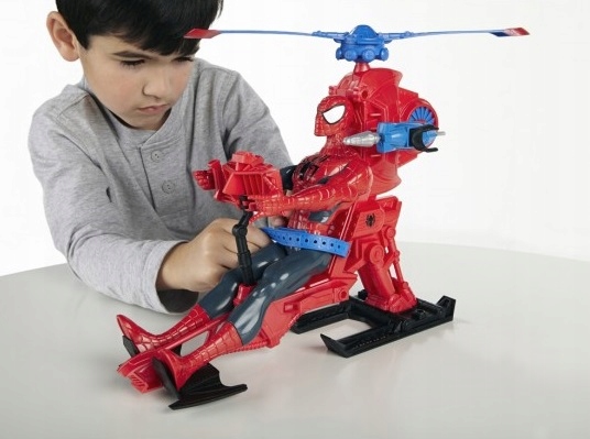 HASBRO SPIDERMAN 30cm +HELIKOPTER A6747 WEB COPTER