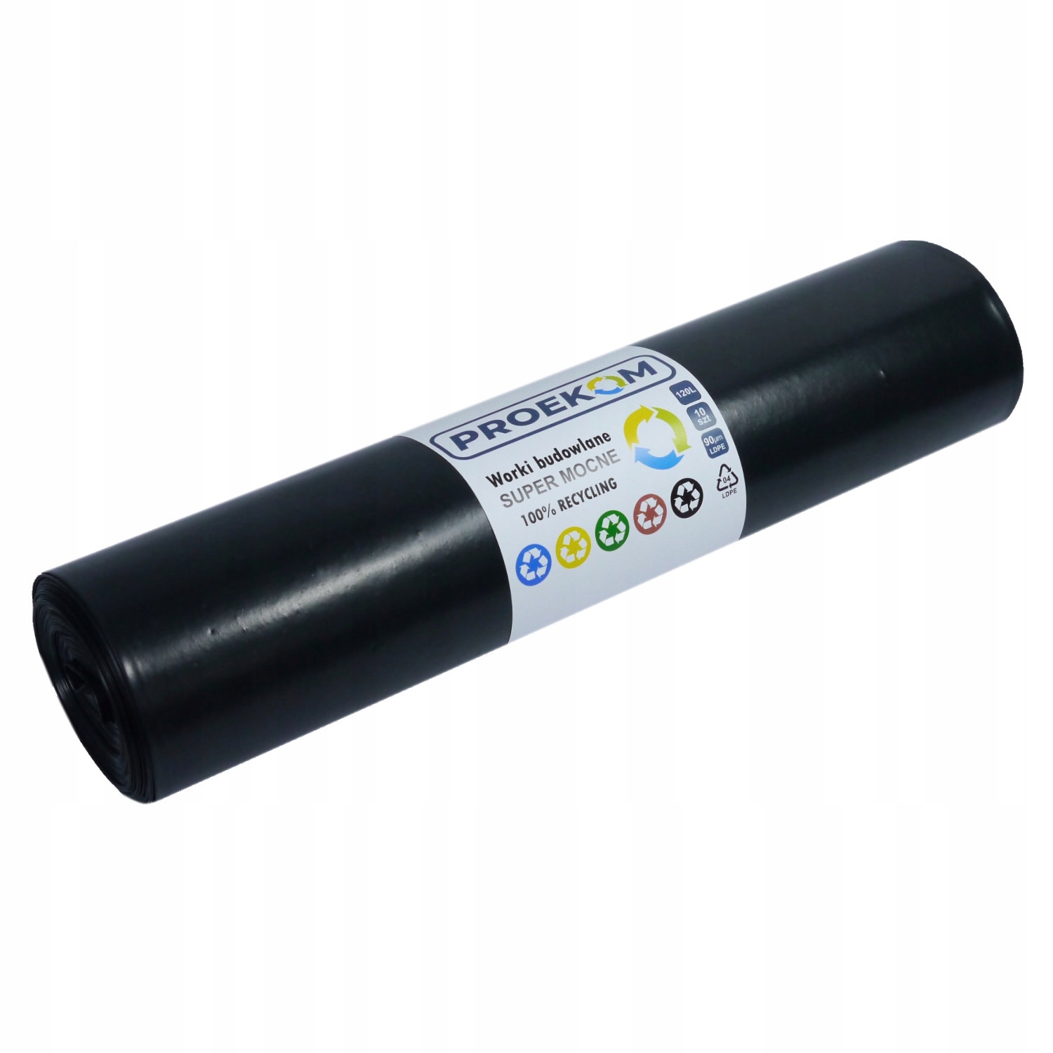 

Worki na gruz budowlane 120L czarne 10szt