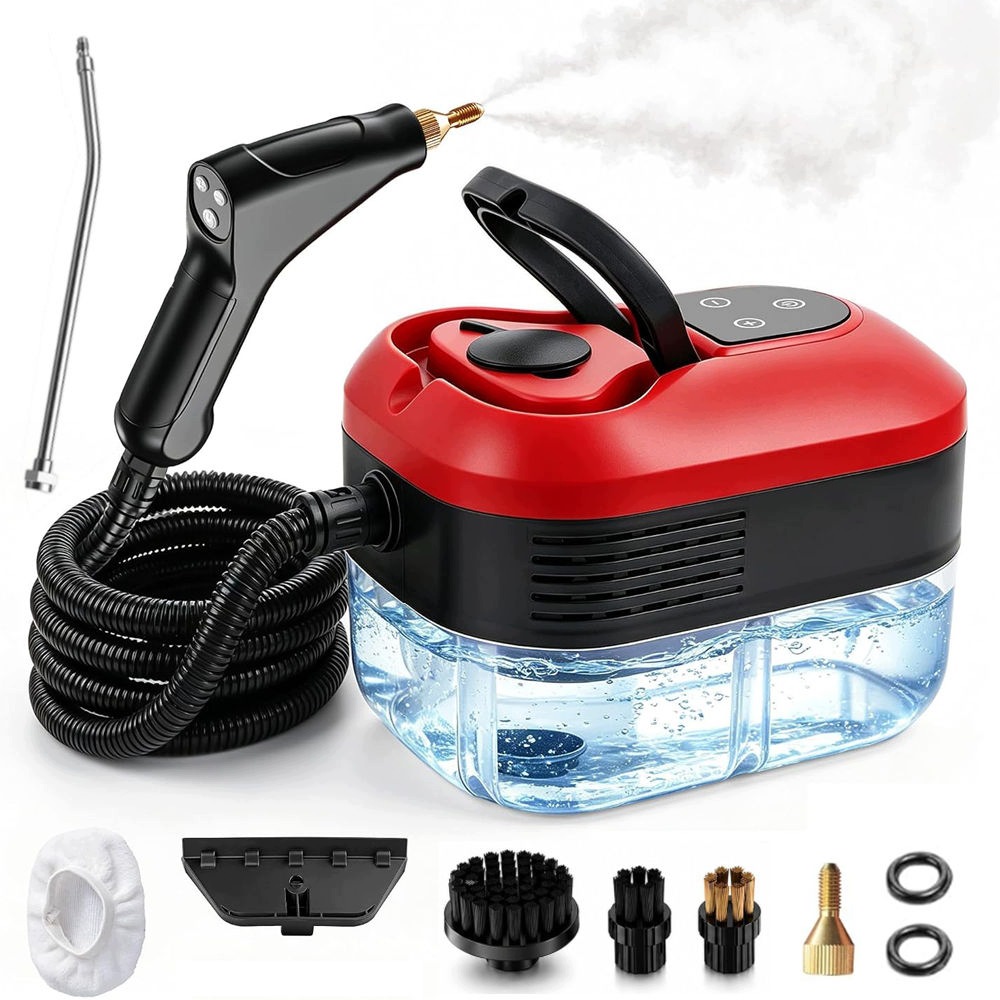 Parní Čistič Parní Mop Parní Napařovač Výkonný 2500W Sada Pro Tejpování Okenních Spár
