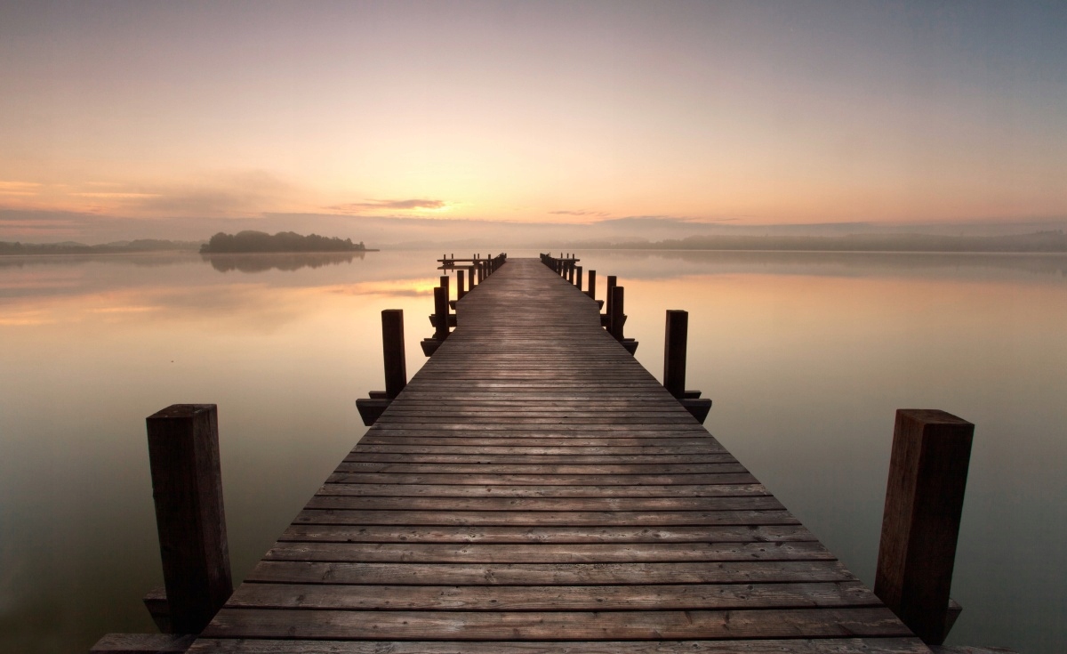 

Fototapeta Flizelinowa Jezioro molo 416x254