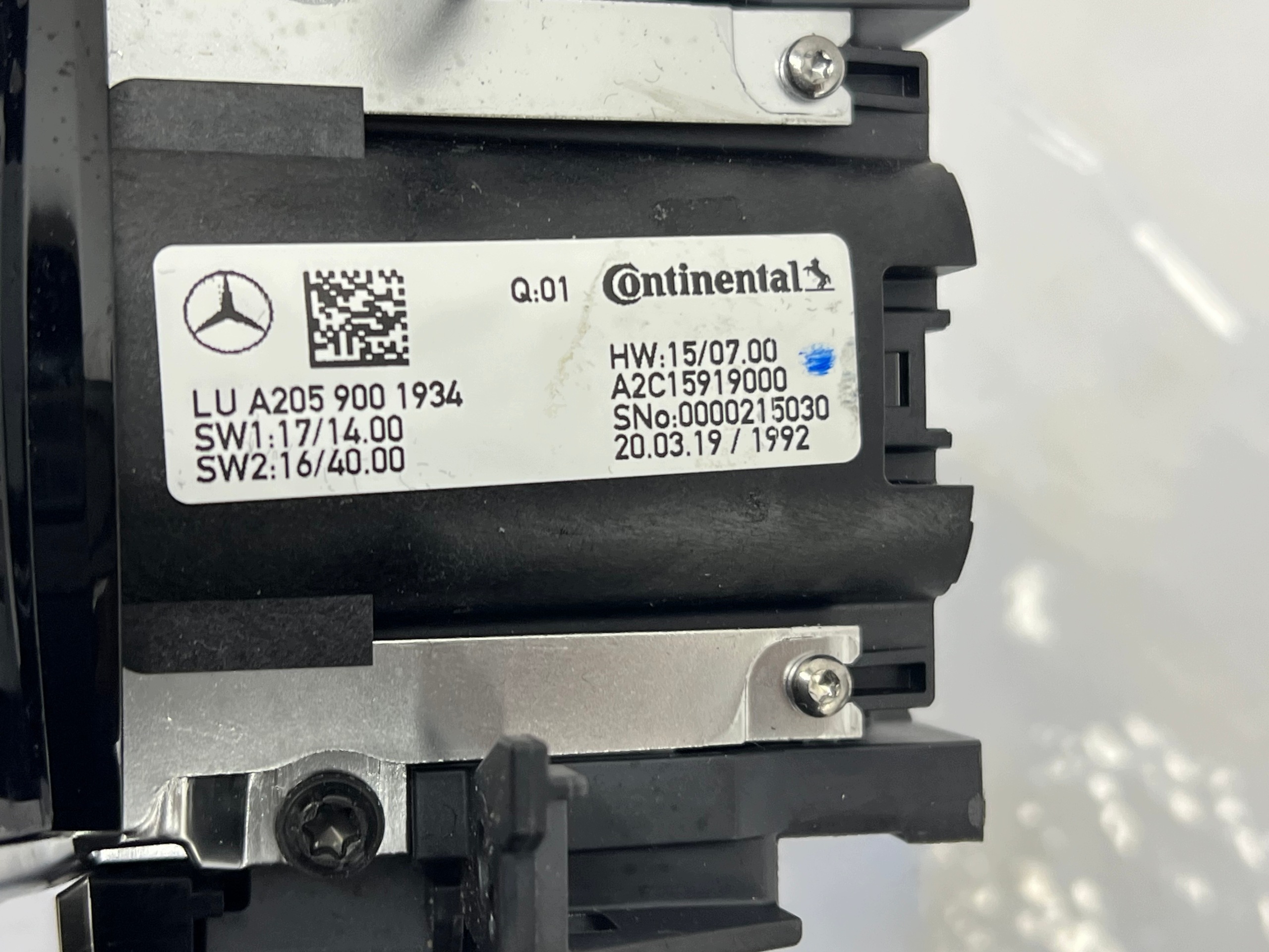 MERCEDES W205 LIFT switch PANEL PRZYCISKI KONTROLER A2059004028