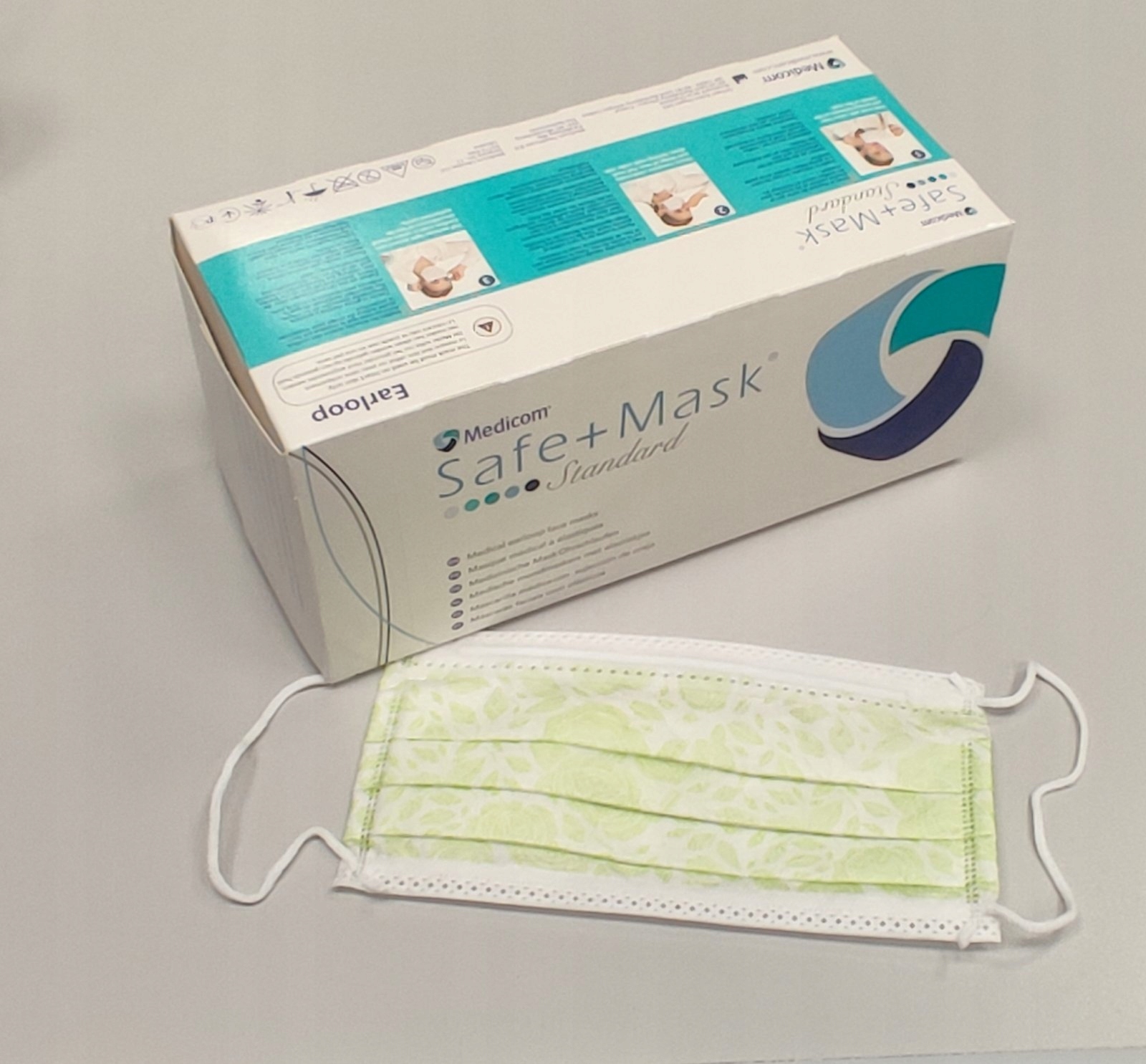 

Maseczki chirurgiczne Medicom Flower-Lime 50szt