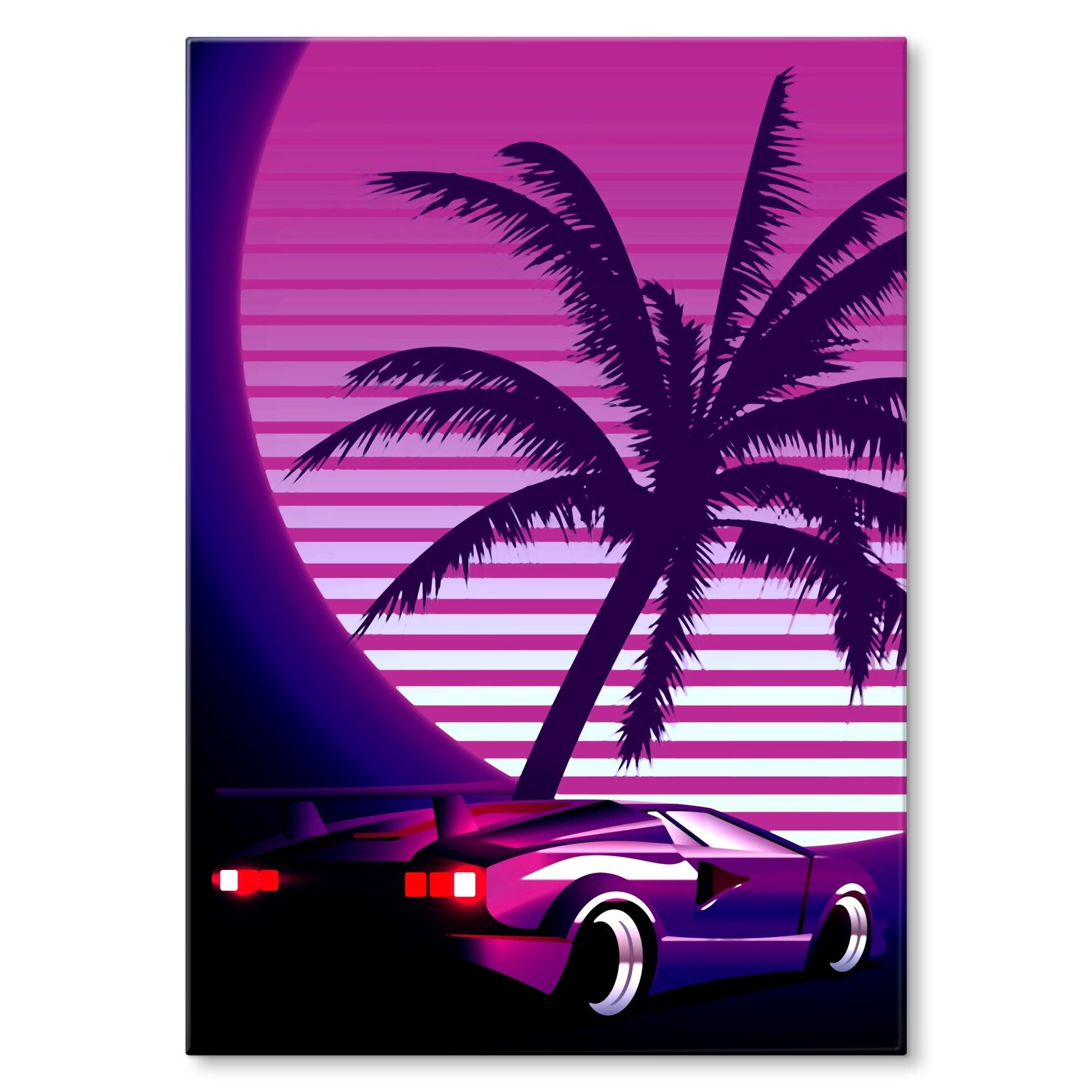 Kovový plakát 80s car Dárek 42 x 59 cm