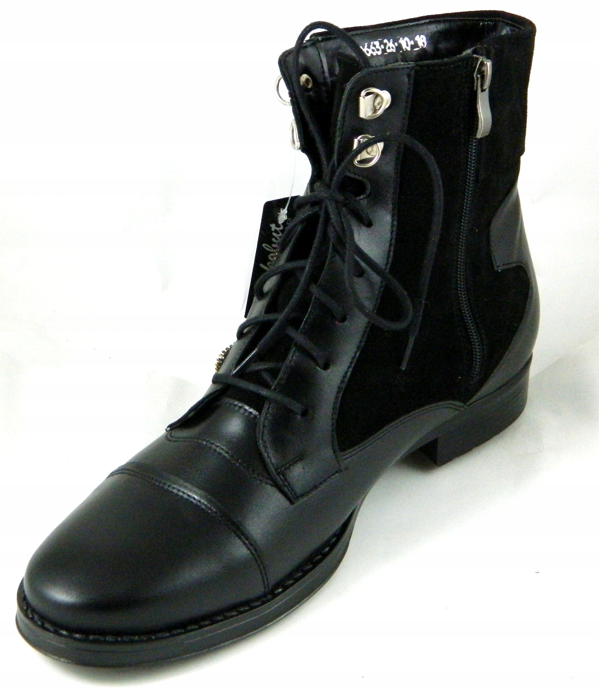 STYLOWE TRZEWIKI SZTYBLETY BOTKI SKÓRA NAT. K-2564 Rozmiar 42