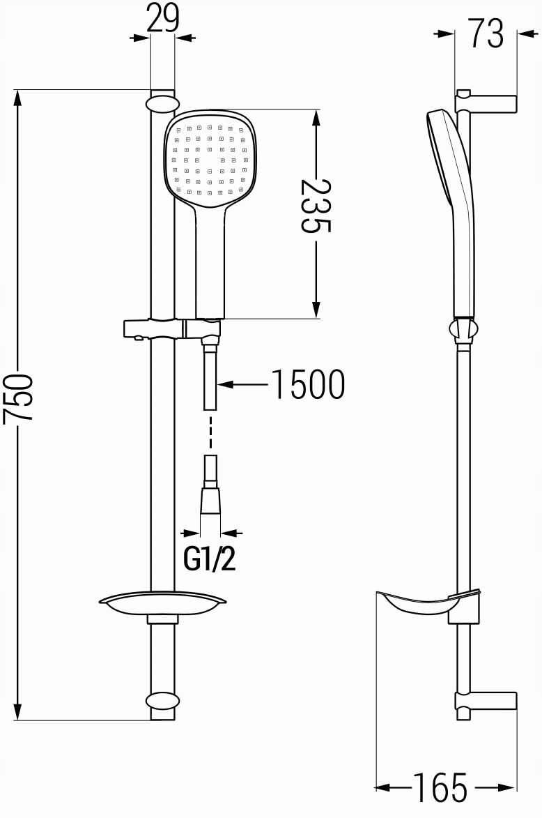 MEXEN DB33 ZESTAW PRYSZNICOWY DRĄŻEK RĄCZKA CHROM Marka Mexen