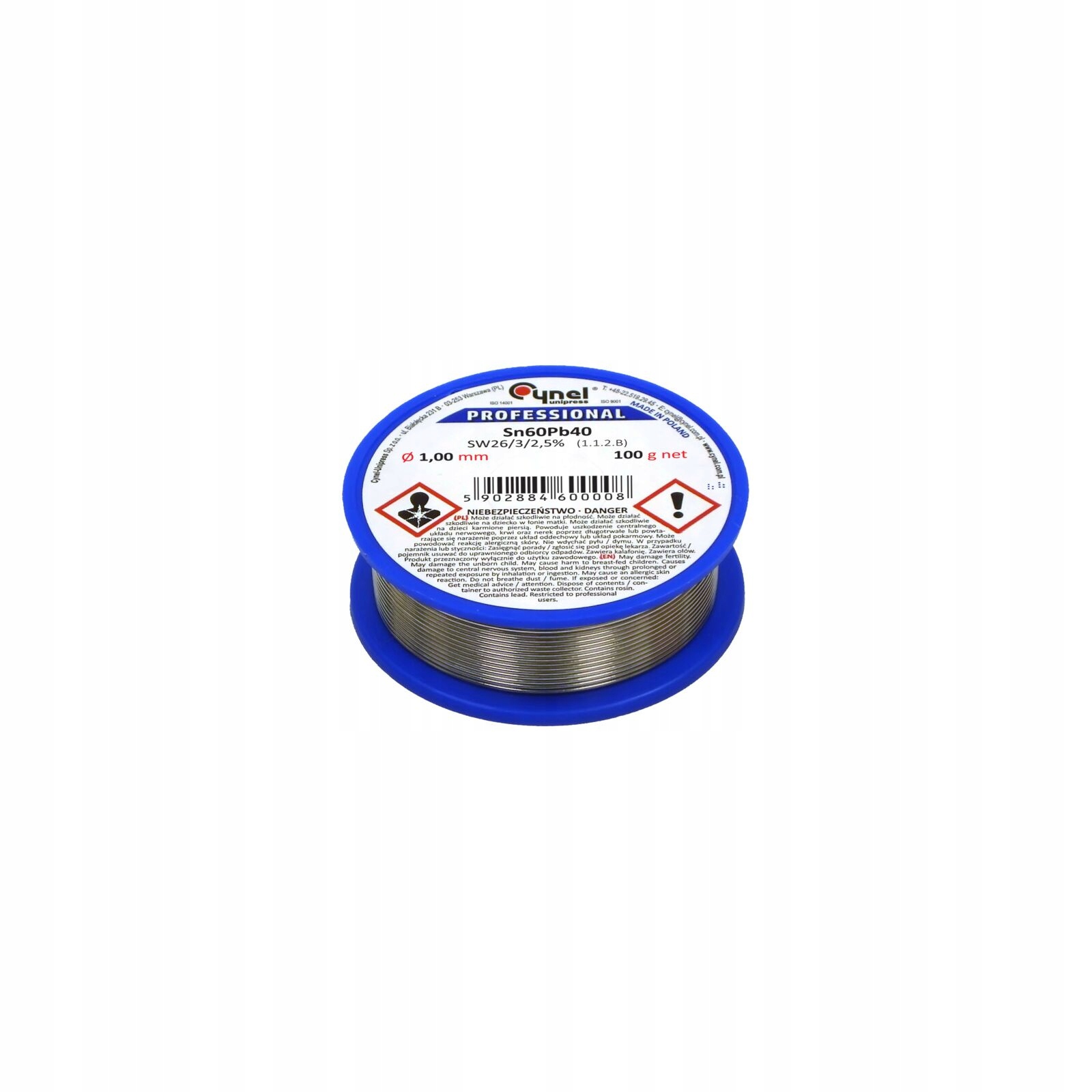 Spoiwo Lutownicze LC60 FI1,5MM, Szpula 100G