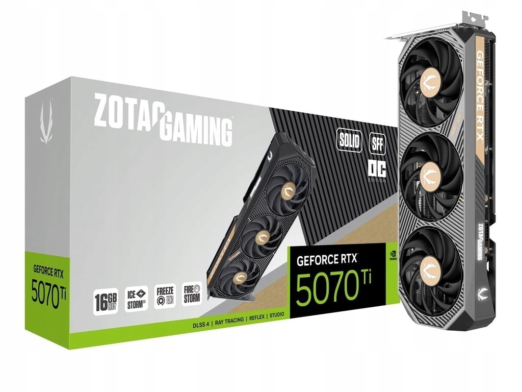 Karta graficzna GeForce Rtx 5070 Ti Solid Sff Oc 16GB GDDR7 256bit 3DP/HDMI