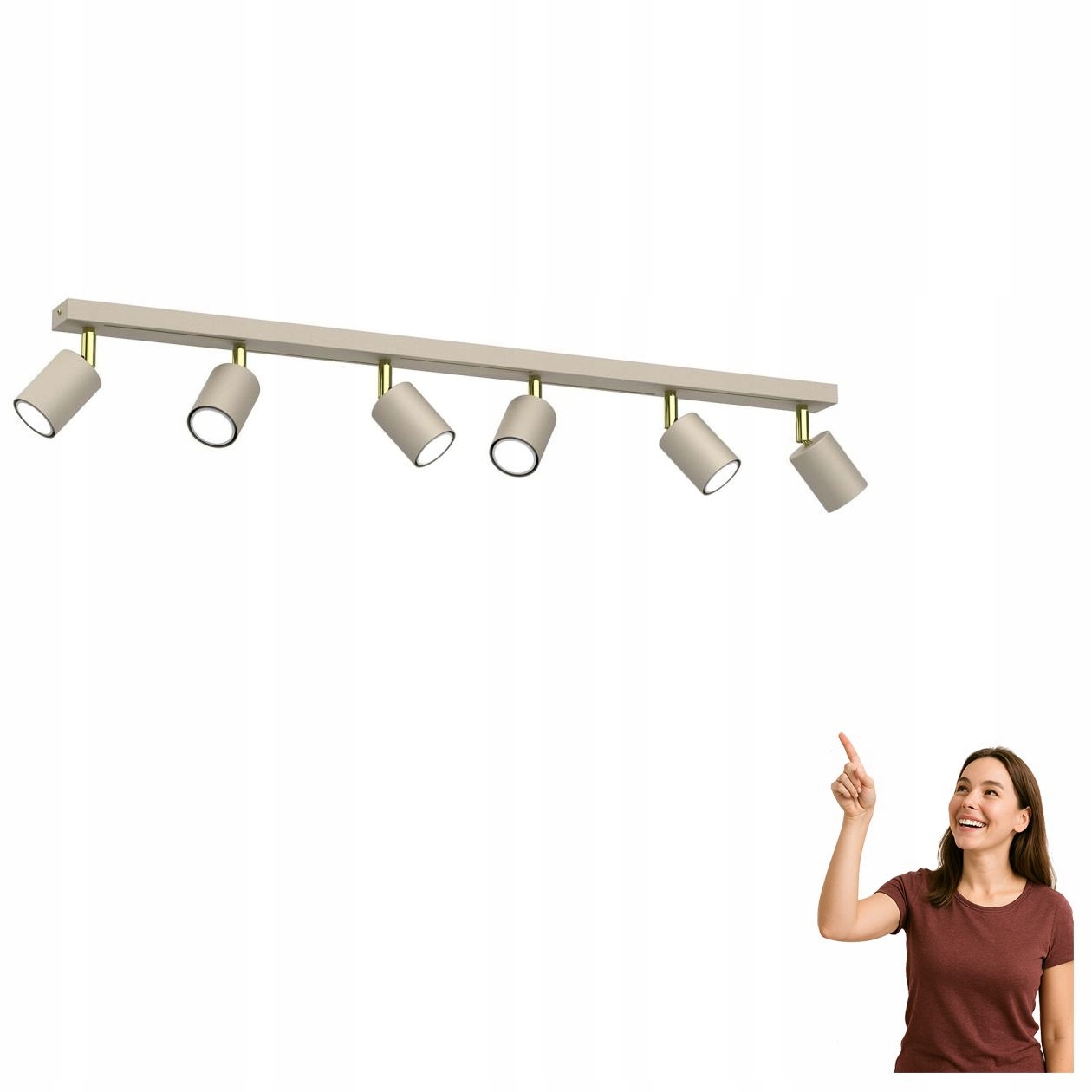 Lampa spot 6-bodová Striper 4599 Luminex