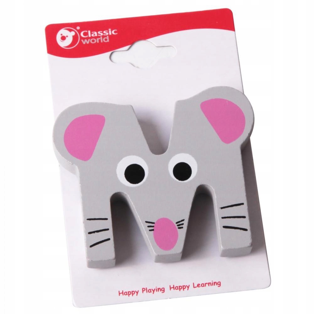 

Drewniana Literka M Nauka Alfabet Classic World