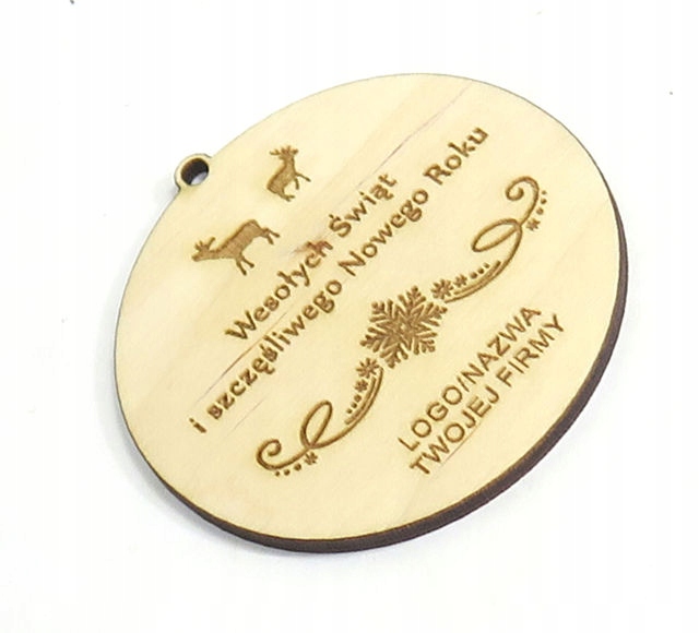 BOMBKA KARTKA ŚWIĄTECZNA ŚWIĘTA FIRMOWA Z LOGO MCA Marka Scrapdesing