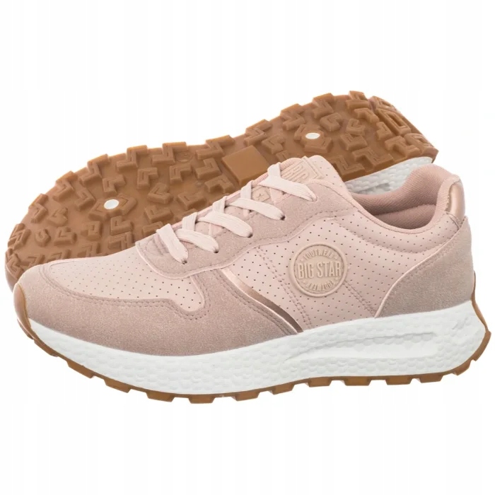 Dámské sportovní tenisky Big Star Béžová/Růžová RR274489 Béžová
