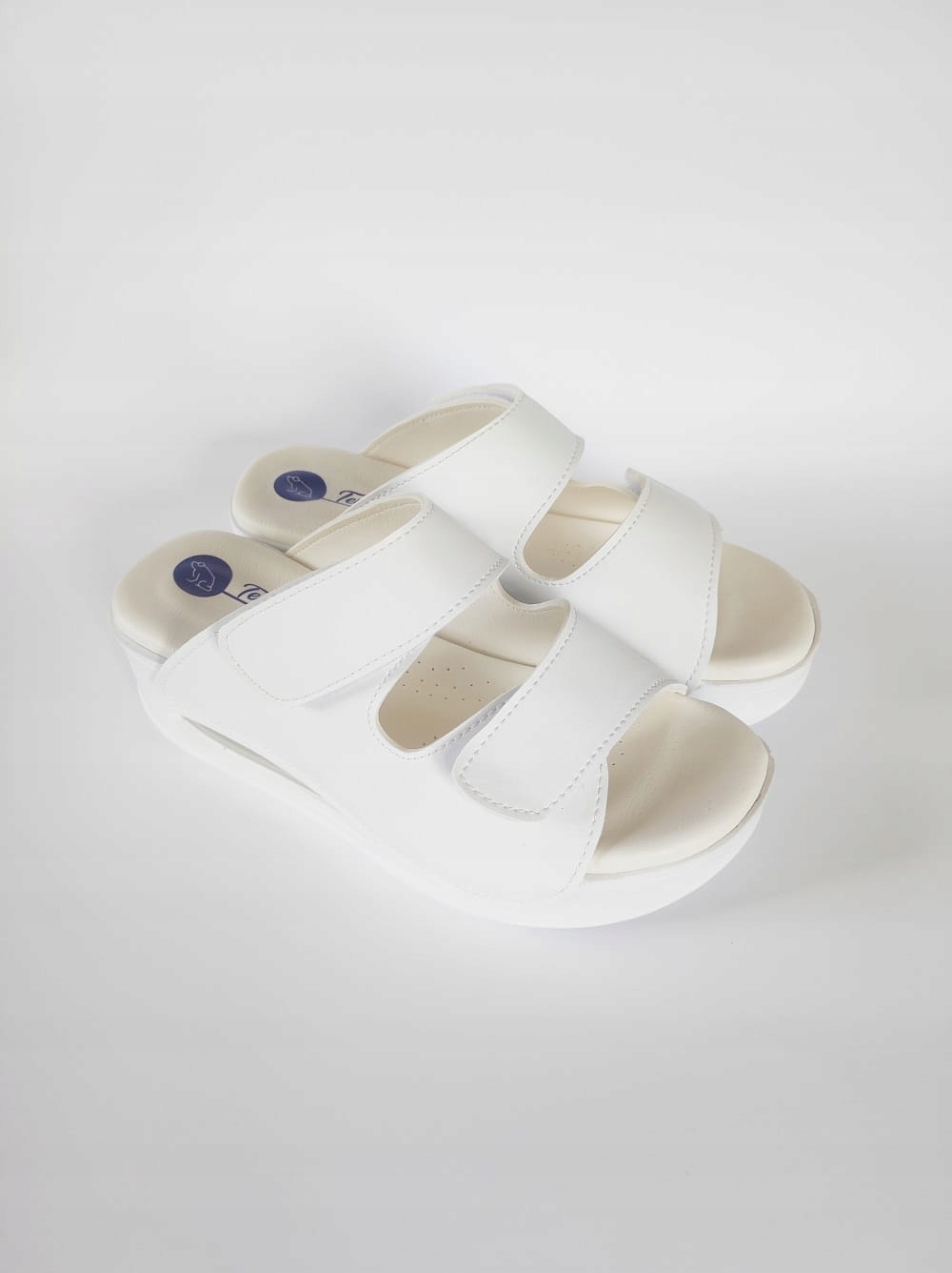 Air Clogs sandały buty medyczne z podwójnym paskiem białe 43