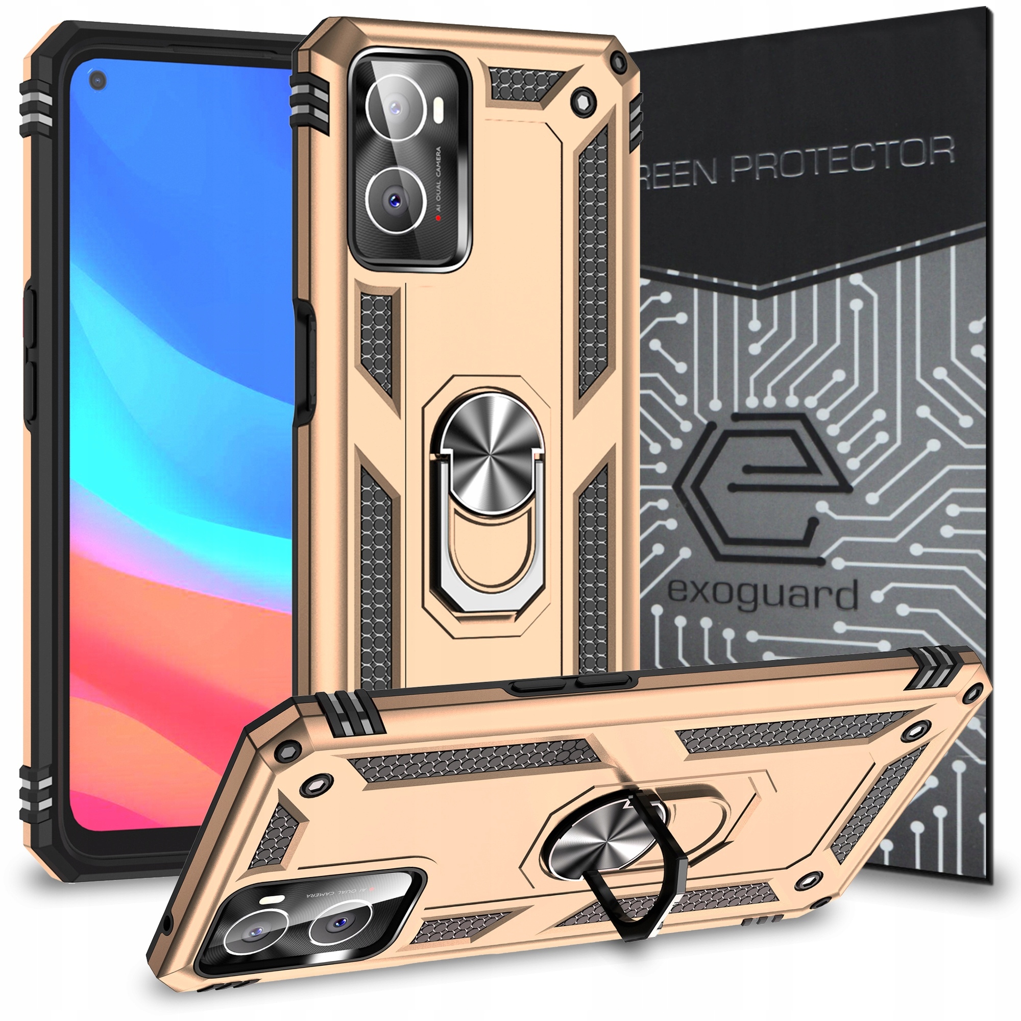 

Etui Pancerne+szkło do Oppo A96 (4G) Realme 9i