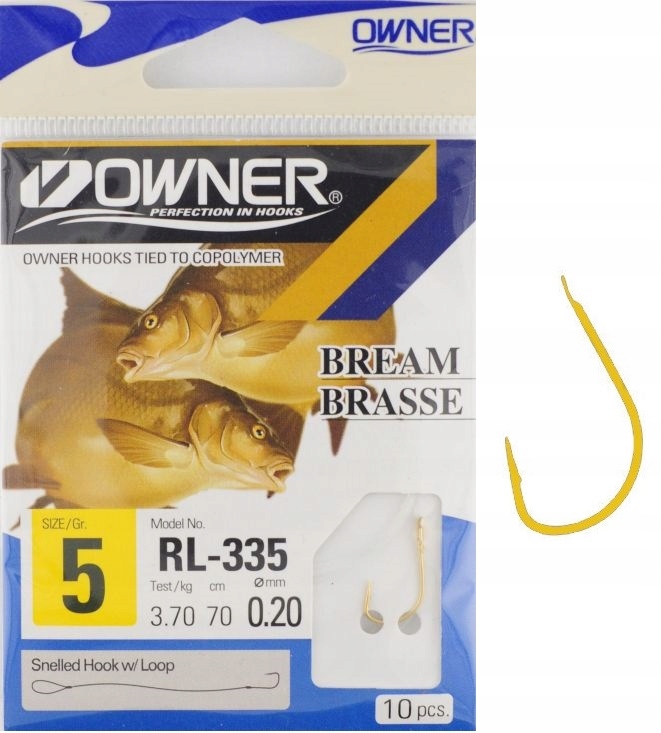 r.5 Haczyki wiązane z przyponem Owner Chinta 50335 RL-335
