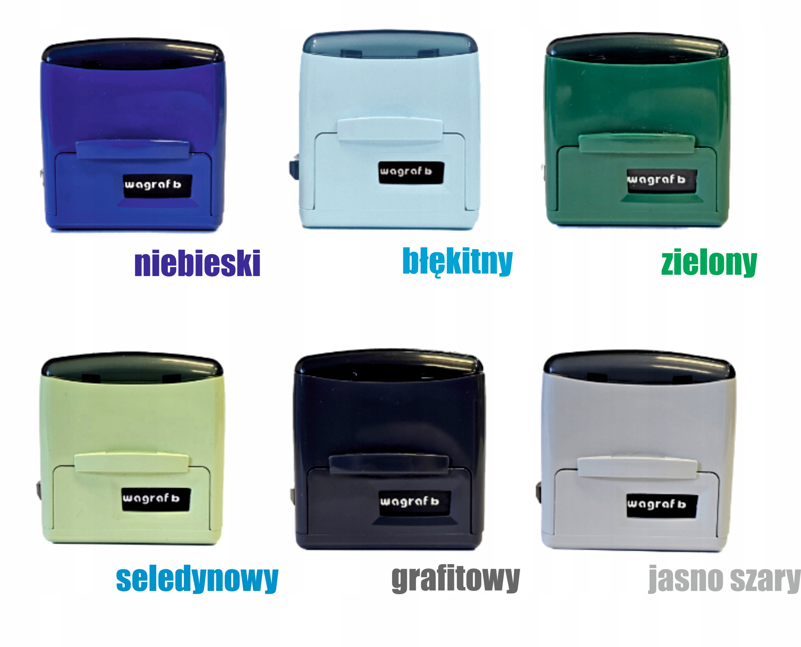 Pieczątka RÓŻOWA Imienna Wagraf B2s do 4 linii + Projekt + Gumka Marka Wagraf