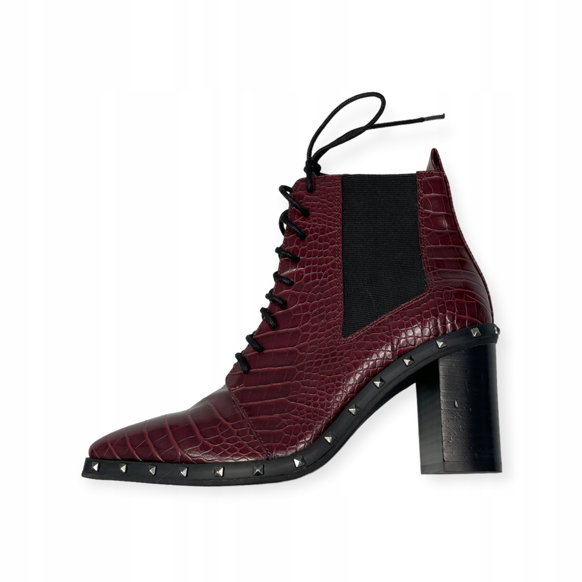 Dámské kotníkové boty se zipem a sloupkem Charles David 36