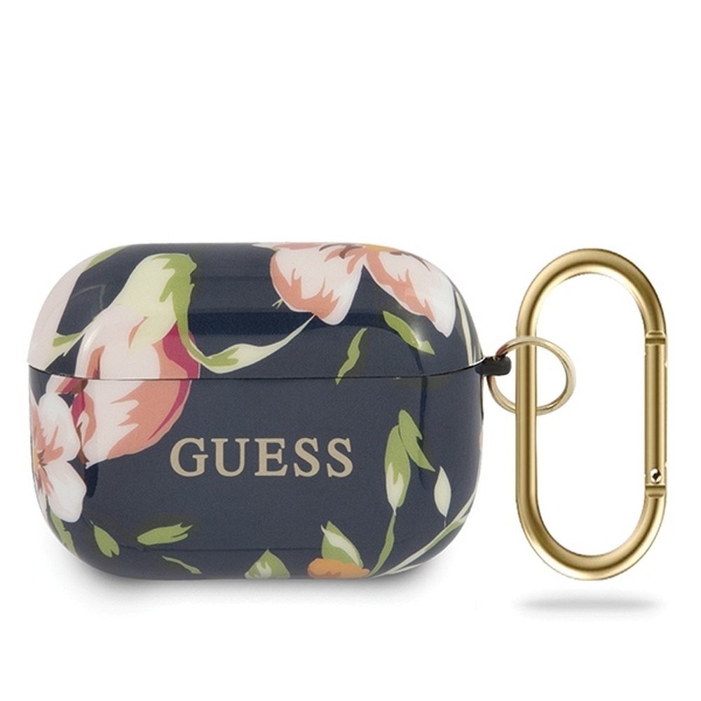 Etui Guess N. 3 Flower Collection na AirPods Pro niebieskie Guess