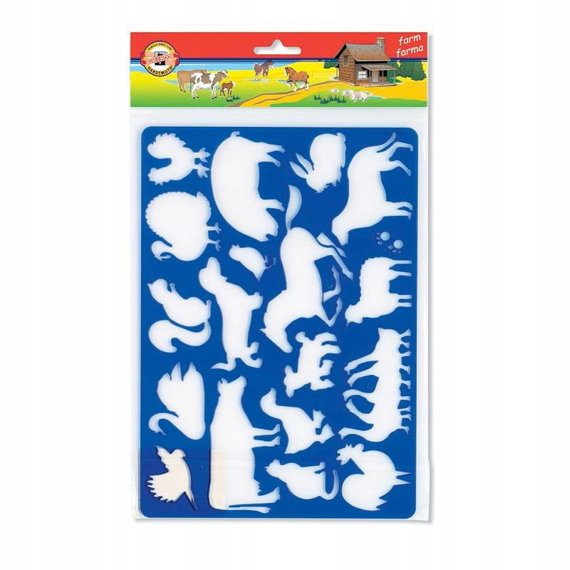 ZESTAW DO RYSOWANIA SZABLONY ZWIERZĘTA DLA DZIECI EAN (GTIN) 5905320291105