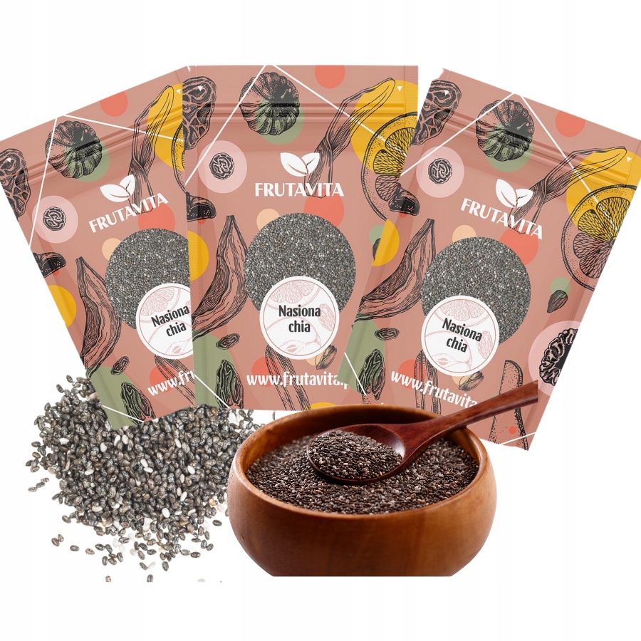 Chia Semínka 1kg šalvěj hispánská Superpotravina natural Premium Frutavita