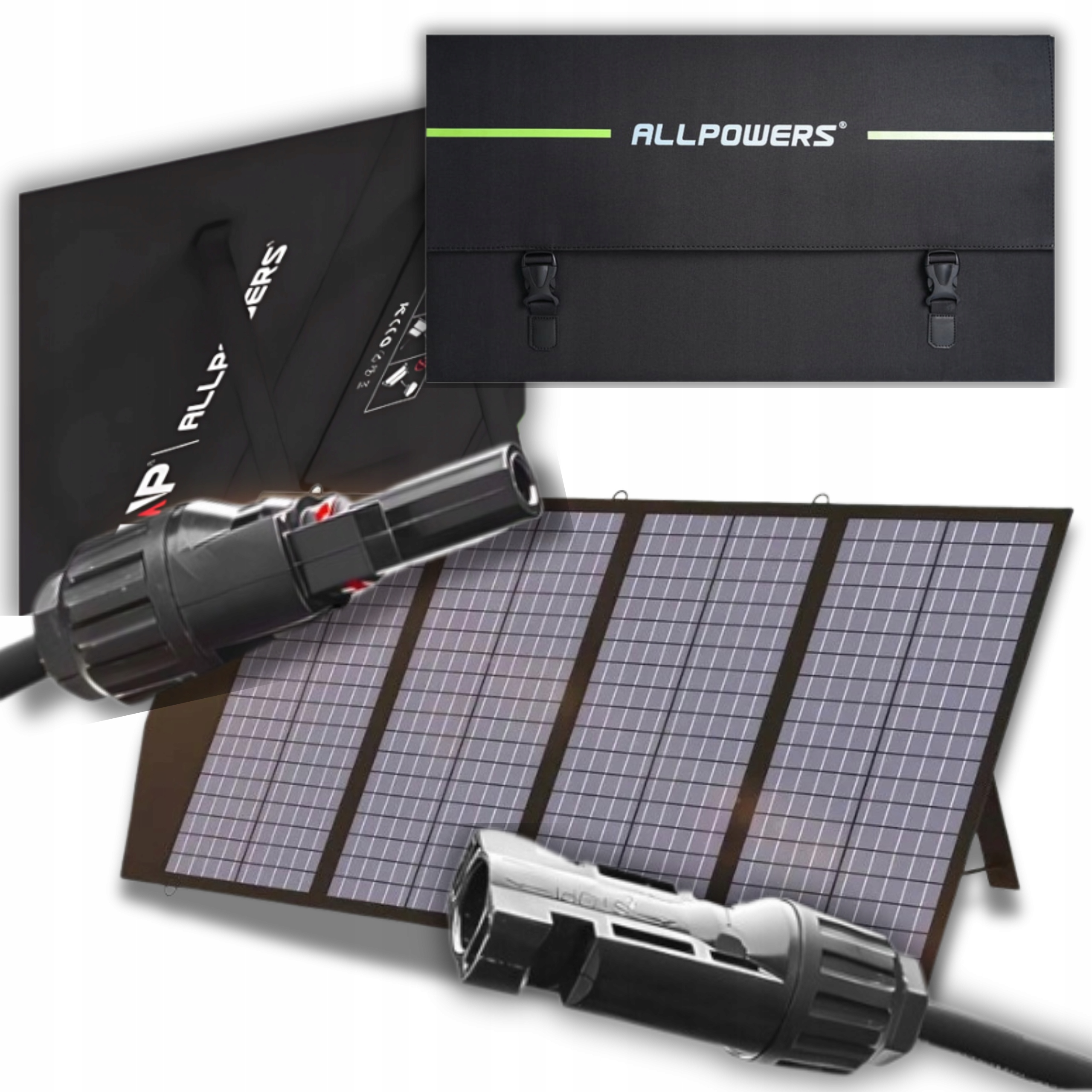 Panel fotowoltaiczny Allpowers AP-SP-029-BLA Składany Solarny 140W MC4