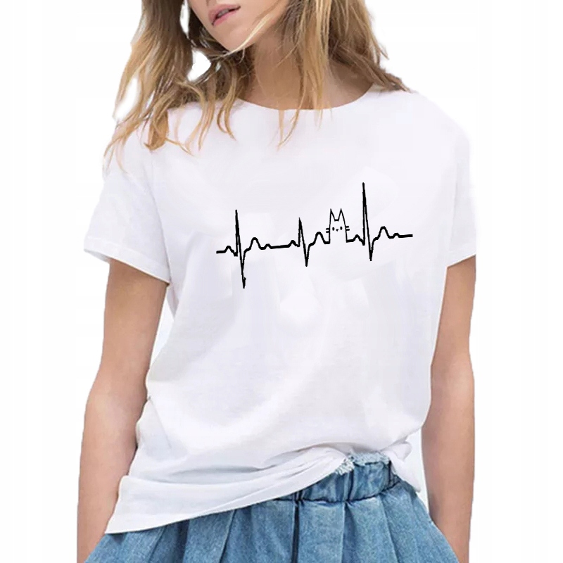 

T-shirt Koszulka Damska Z Nadrukiem L