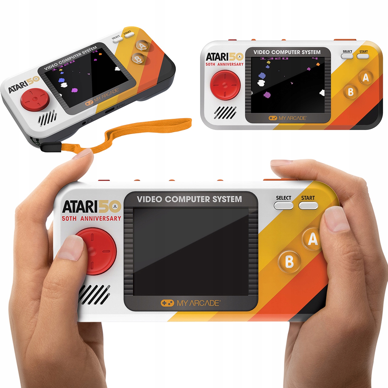 Mini konsola retro przenośna Atari 100 gier w 1 Atari Pocket Player Pro