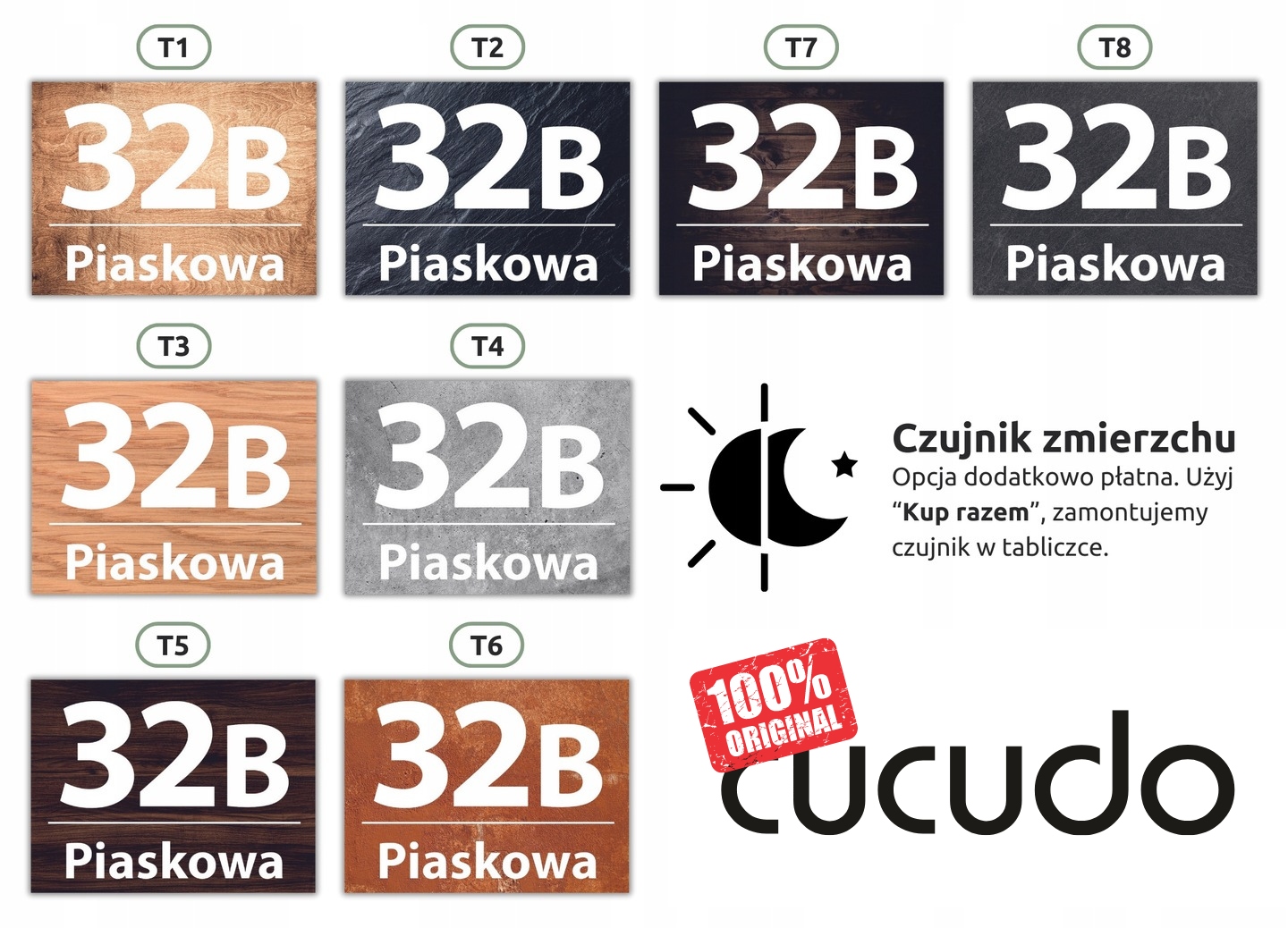 Podświetlany numer domu tabliczka tablica adresowa adres KML LED 30x20 Informacje dodatkowe podświetlenie