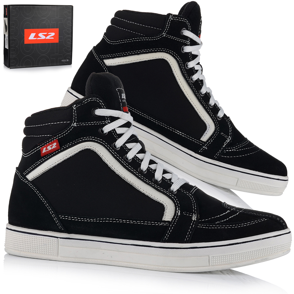 Motocyklové Topánky LS2 Doron Wht Krátke Pánske Mestské Turistické Tenisky